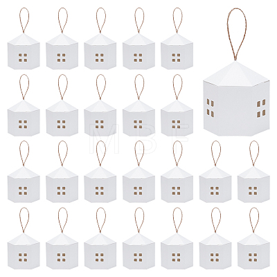 10Pcs Paper Gift Packing Tote Boxes with Window and Rope CON-WH0112-064B-1