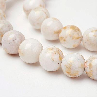 Natural Mashan Jade Beads Strands G-P232-01-F-10mm-1