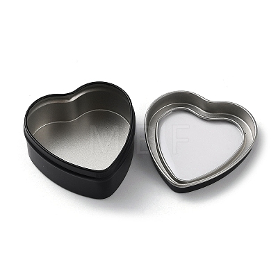 Tinplate Iron Heart Shaped Candle Tins CON-NH0001-01D-1