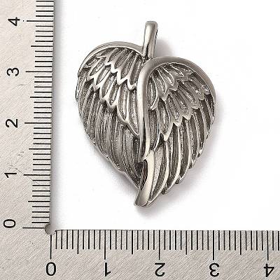 Anti-Tarnish 304 Stainless Steel Pendants STAS-G348-02P-1