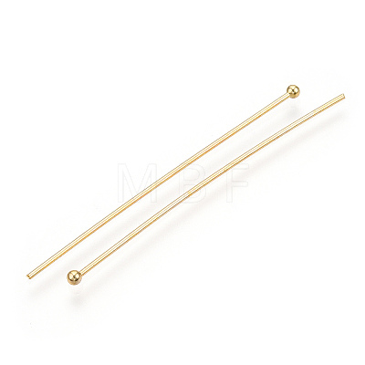 Brass Ball Head Pins KK-G331-10-0.6x50-1