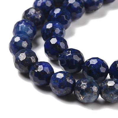 Dyed Natural Lapis Lazuli Beads Strands G-E571-16A-1