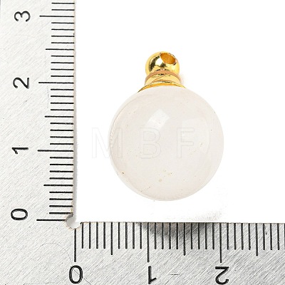 Natural Quartz Crystal Perfume Bottle Pendants G-K338-22G-03-1