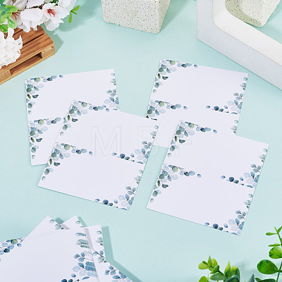 80Pcs Rectangle Paper Table Place Cards AJEW-TA0003-62A-1