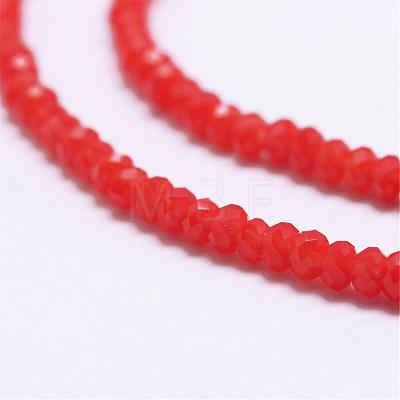 Opaque Glass Beads Strands EGLA-K010-B08-1