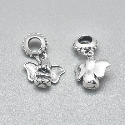 925 Sterling Silver European Dangle Charms STER-I019-38AS-1