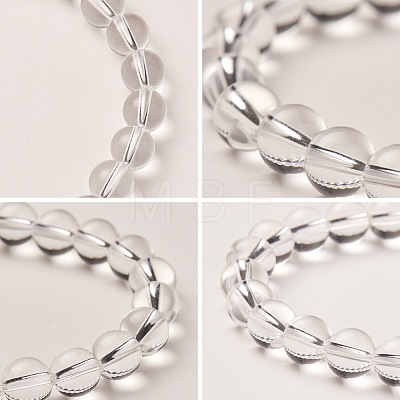 Natural Crystal Round Beads Stretch Bracelets BJEW-N301-8mm-07-1