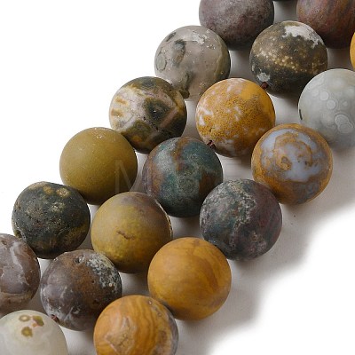 Natural Ocean Agate/Ocean Jasper Beads Strands G-G772-06-B-1