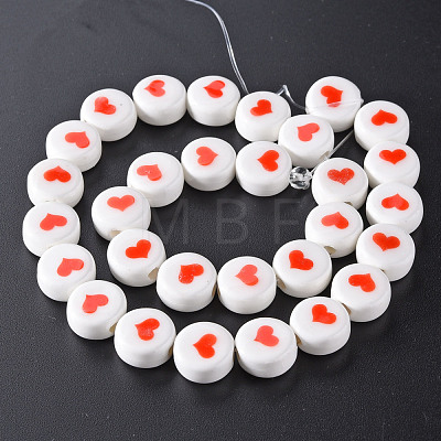 Handmade Porcelain Ceramic Beads Strands PORC-Q265-005B-1
