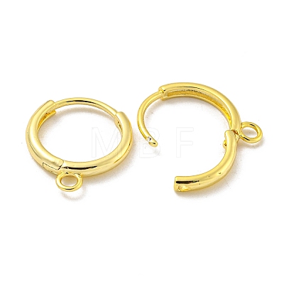 Brass Hoop Earring Findings KK-L211-021G-1