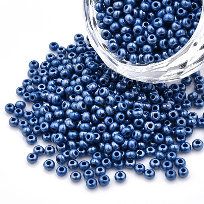 8/0 Czech Opaque Glass Seed Beads SEED-N004-003A-09-1