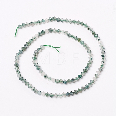 Natural Moss Agate Beads Strands G-E560-E04-4mm-1