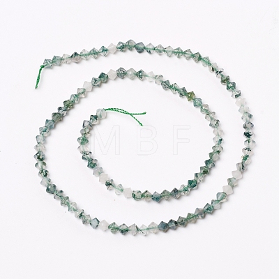 Natural Moss Agate Beads Strands G-E560-E04-4mm-1
