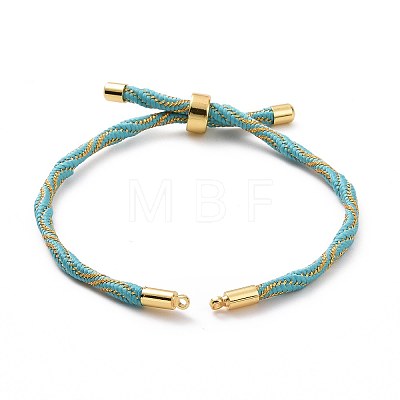 Nylon Cord Silder Bracelets MAK-C003-03G-08-1