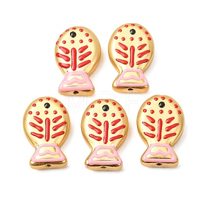 Baking Paint Glass Enamel Beads GLAA-B035-01E-1