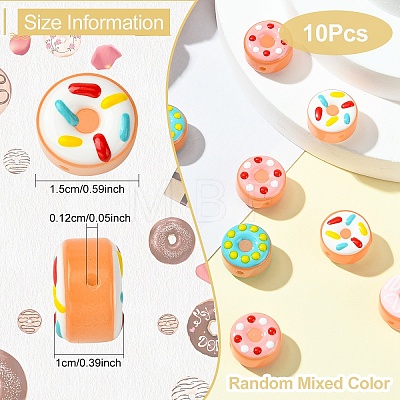 10Pcs Handmade Lampwork Beads LAMP-YW0001-31-1