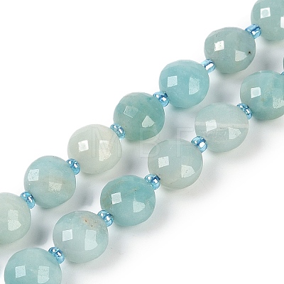 Natural Amazonite Beads Strands G-B094-A09-01-1