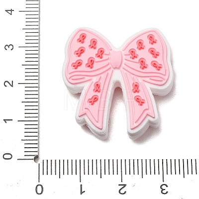 Awareness Ribbon Theme Silicone Beads SL-CBAD2AE-01C-01-1