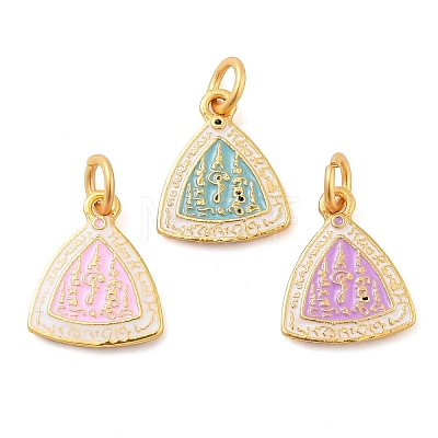 Alloy Enamel Pendants ENAM-M008-03G-1