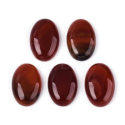 Natural Red Agate(Dyed & Heated) Cabochons G-N361-05B-05-1