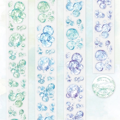 Color Bubble Series PET Decorative Stickers AJEW-S038-03B-1