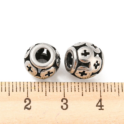 316 Surgical Stainless Steel  Beads STAS-Q304-38AS-1