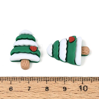 Christmas Opaque Resin Cabochons RESI-ZX017-77-1