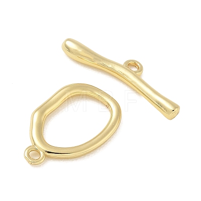 Brass Toggle Clasps KK-CBAFC6C-07F-G-1