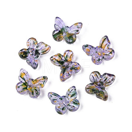 Picasso Transparent Glass Beads SEED-N012-06D-1