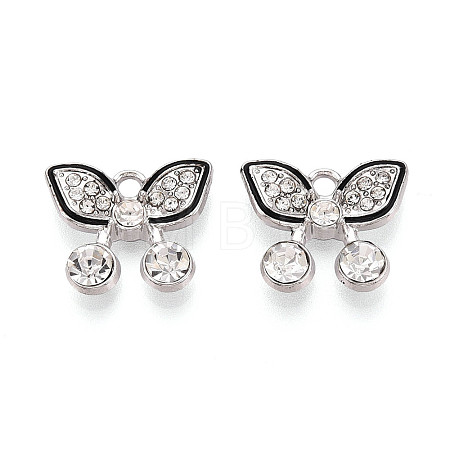 Alloy Rhinestone Pendants FIND-N012-04P-1