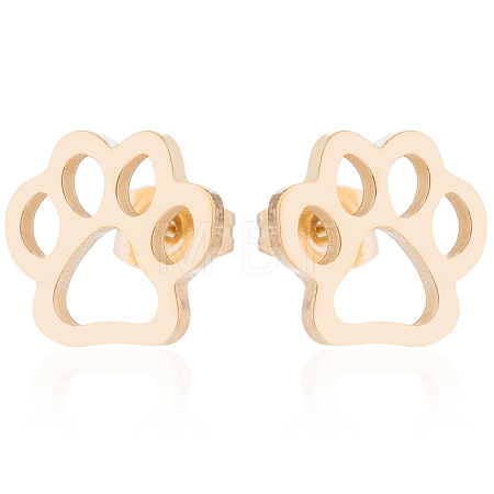 Stainless Steel Christmas Earrings with Reindeer ST2896260-1