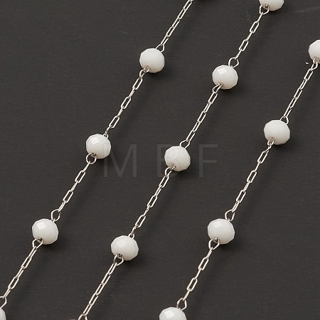 Glass Round Beaded Chains CHS-B003-04B-1