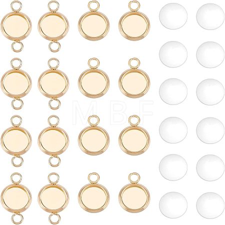 DIY Flat Round Link Connector Making Kits DIY-UN0002-91-1