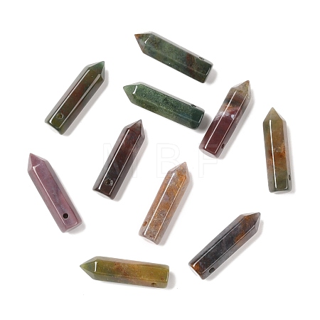 Natural Indian Agate Pointed Pendants G-D460-01B-1