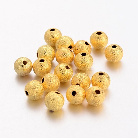 Brass Textured Beads EC248-NFG-1