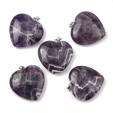 Natural Banded Amethyst Pendants GG-K002-12A-24-1