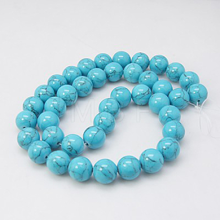 Synthetic Turquoise Beads Strands TURQ-H038-8mm-XXS09-1