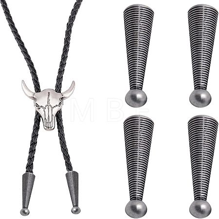 4Pcs Zinc Alloy Cord Ends FIND-CA0003-94-1