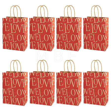 10Pcs Valentine's Day Paper Bags CARB-TADJ0001-01E-1