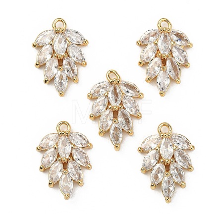 Brass Micro Pave Cubic Zirconia Pendants X-KK-S348-502-NF-1