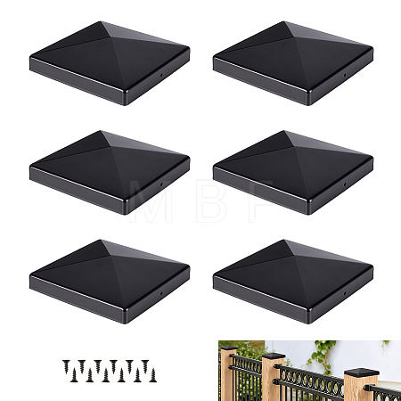 1Pc Iron Square Post Cap for Fence Posts IFIN-WH0001-25-1