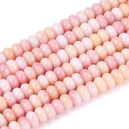 Ombre Effect Dyed Glass Beads Strands GLAA-T030-07A-03-1