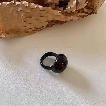 Oval Resin Finger Rings for Women WG60A90-03-1