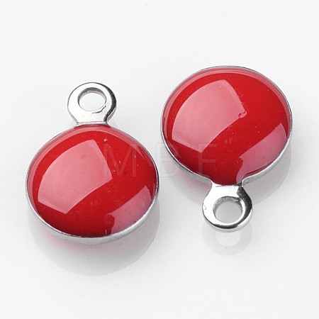 Stainless Steel Enamel Charms X-STAS-P049-07-1