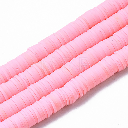 Handmade Polymer Clay Beads Strands CLAY-R089-8mm-118-1