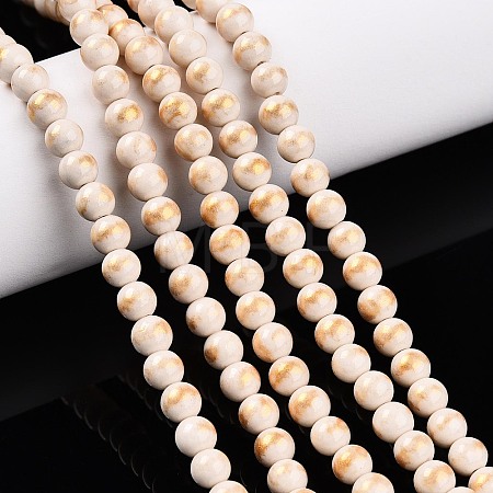 Natural Mashan Jade Beads Strands G-A255-A01-04I-1