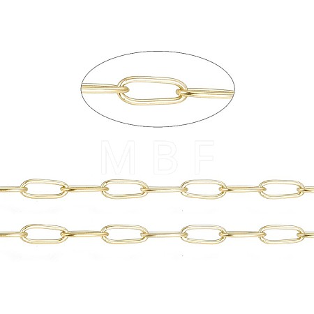 Ion Plating(IP) 304 Stainless Steel Paperclip Chains CHS-F010-01H-G-1