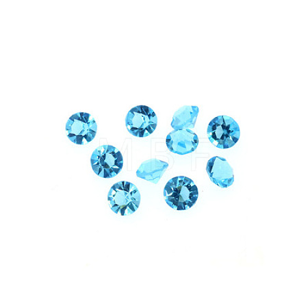 Glass Rhinestone Cabochons GLAA-TAC0005-3mm-12-1