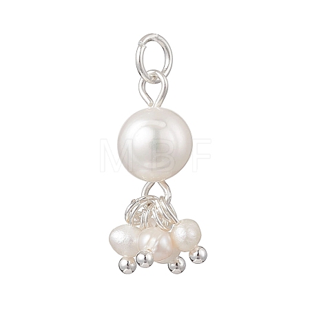 Potato Natural Cultured Freshwater Pearl Pendants PALLOY-JF04749-02-1
