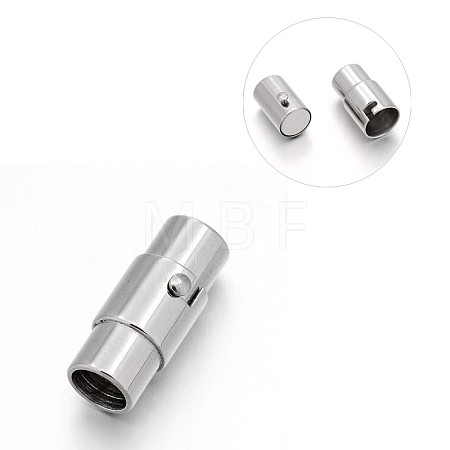 Tarnish Resistant 304 Stainless Steel Column Locking Tube Magnetic Clasps STAS-E089-05D-1